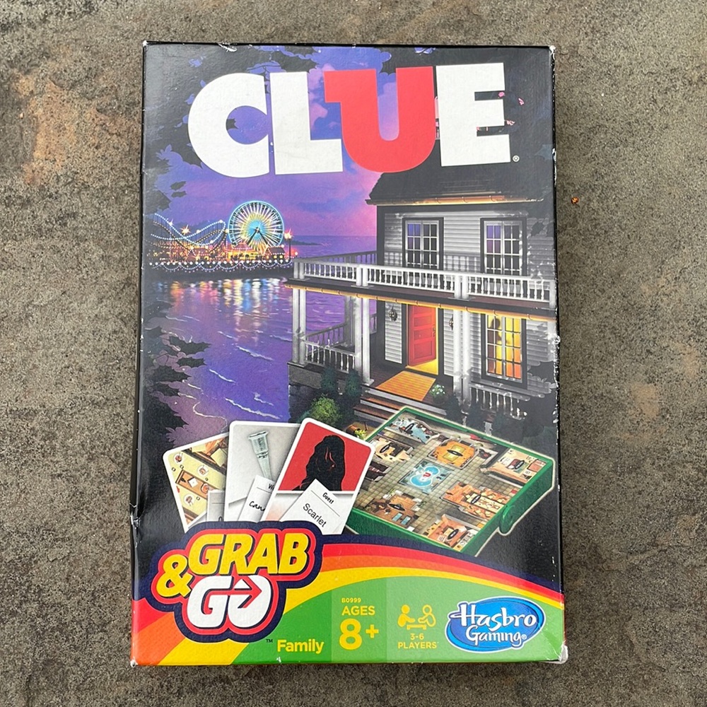 Clue Grab & Go Board Game